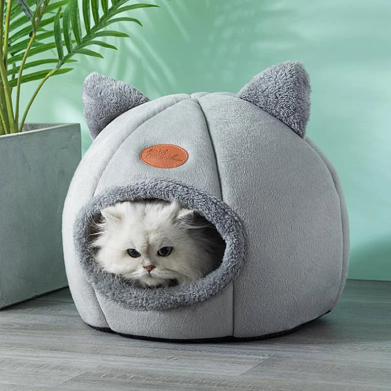 Cat Beds for Indoor Cats, Cat Cave, Cat Cave for Indoor Cats, Cozy Hooded Cat Bed with Soft Cushion