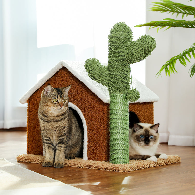 MODERN CACTUS CAT TREE HOUSE