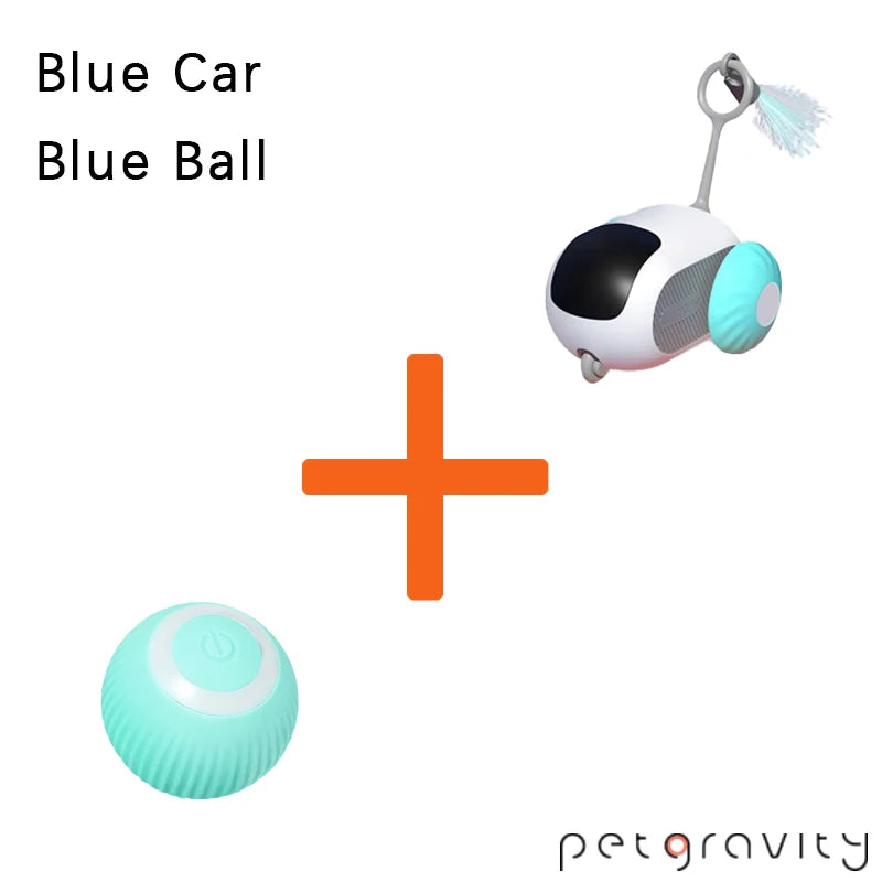 Remote Control Smart Electric Cat Toy,Interactive Cat Toys for Indoor Cats,Gravity Automatic Mobile Car Toy
