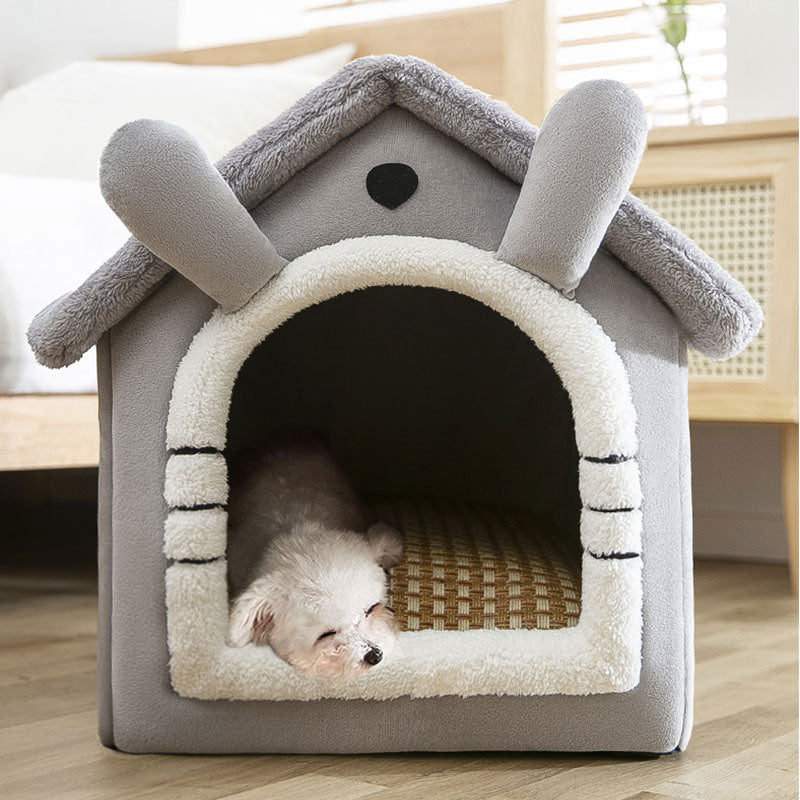 Foldable Dog House Kennel Bed