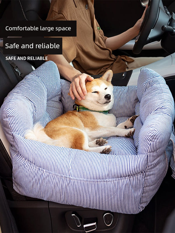 Portable Travel Car Bed For Dogs With Safety Buckles