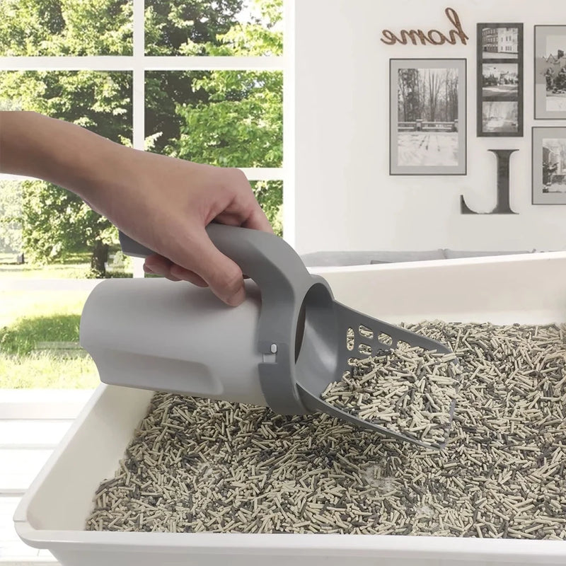 Self-Cleaning Cat Litter Scoop: Filter and Waste Removal Accessory