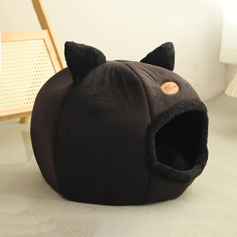 Cat Beds for Indoor Cats, Cat Cave, Cat Cave for Indoor Cats, Cozy Hooded Cat Bed with Soft Cushion