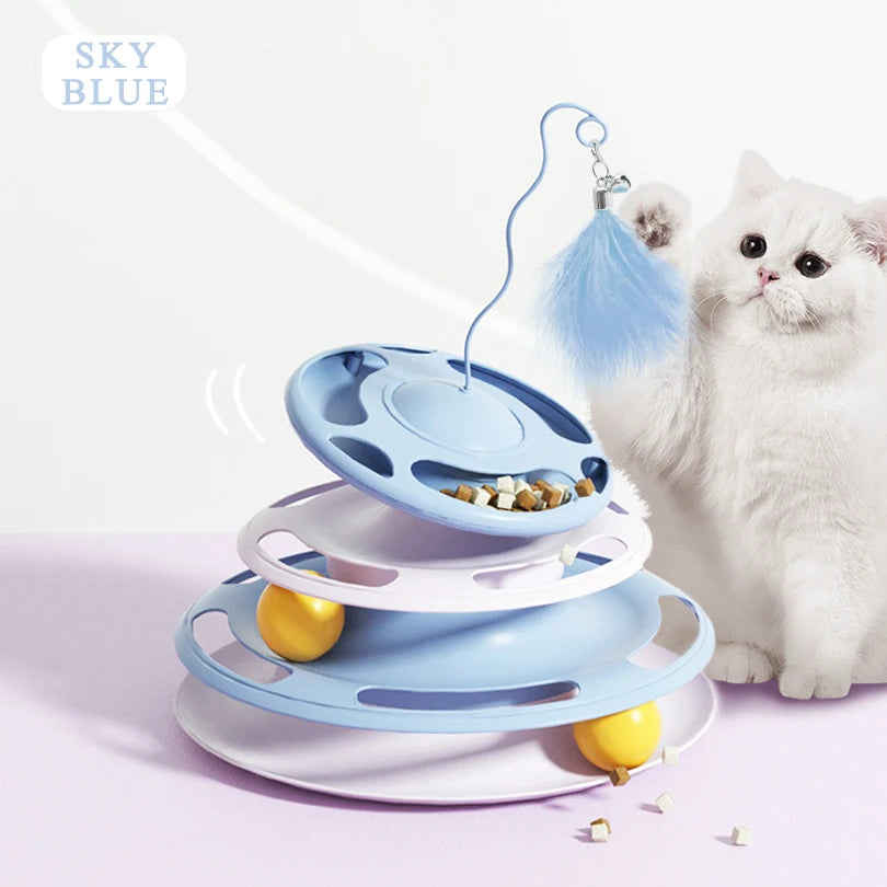 Remote Control Smart Electric Cat Toy,Interactive Cat Toys for Indoor Cats,Gravity Automatic Mobile Car Toy
