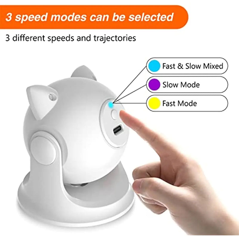 Laser Cat Toys for Indoor Cats,The 4th Generation Real Random Trajectory Motion Activated Rechargeable Automatic Cat Laser Toy,Interactive Cat Toys for Bored Indoor Adult Cats/Kittens/Dogs