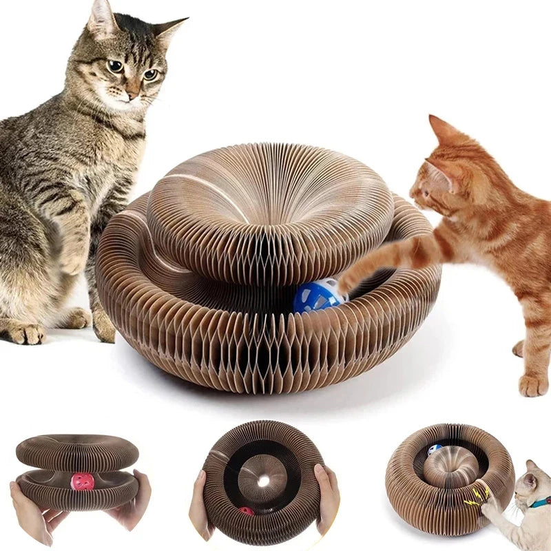 Cat Accordion Cat Toy Cat Toy Ball Scratch Pad Magic Organ Cat Scratching Board Cat Scratcher