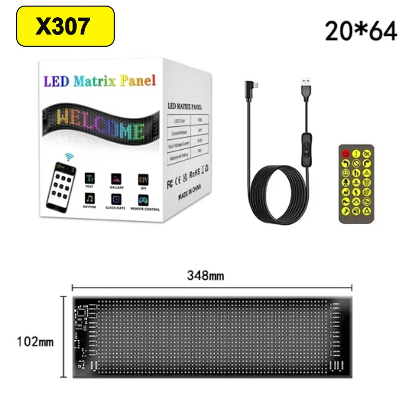 Demon Eyes LED Car Lights – APP Controlled Matrix Display for Cars & Trucks