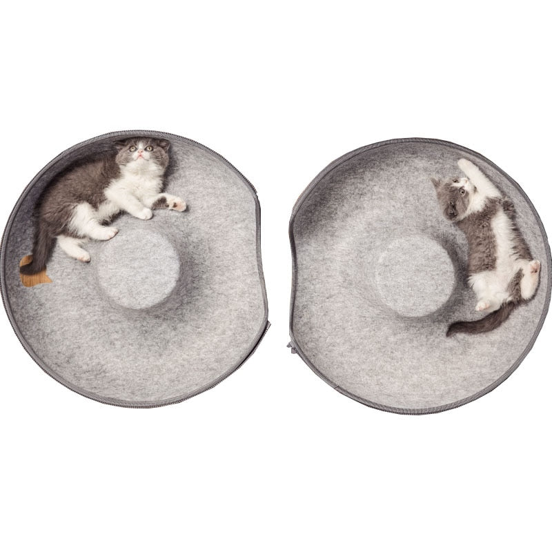 Donut Pet Tunnel Interactive Bed