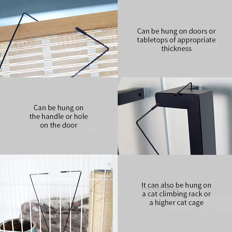 Self Play Hanging Door Cat Mouse Toys for Bored Indoor Adult Cats Kitten,Interactive Cat Mice Toys for Hunting Exercising Eliminating Boredom, for All Breeds