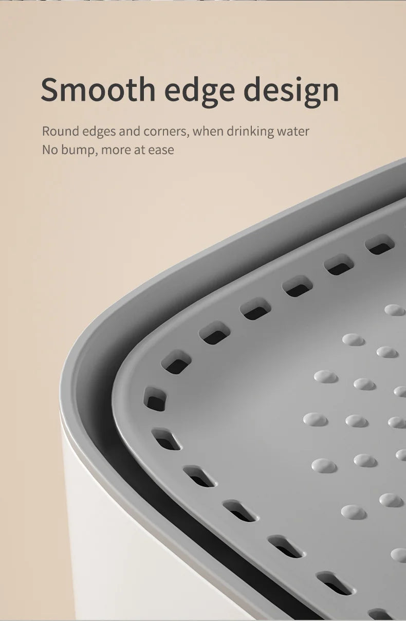 Quiet USB-powered cat dog water fountain