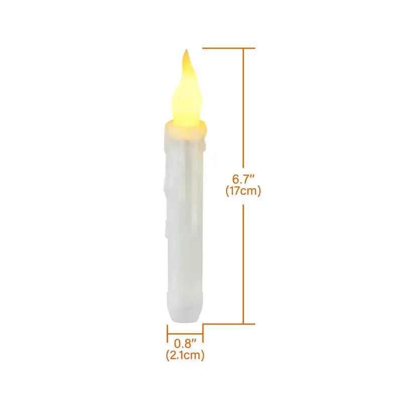 Floating Magic Candles – LED Flickering Halloween Lights with Wand Remote