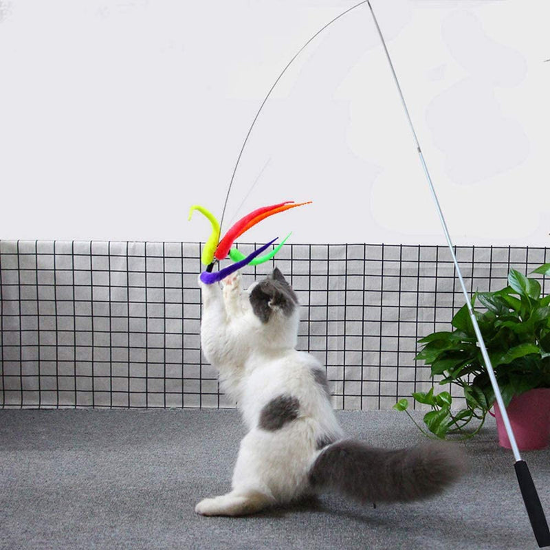 Interactive Cat Feather Toy