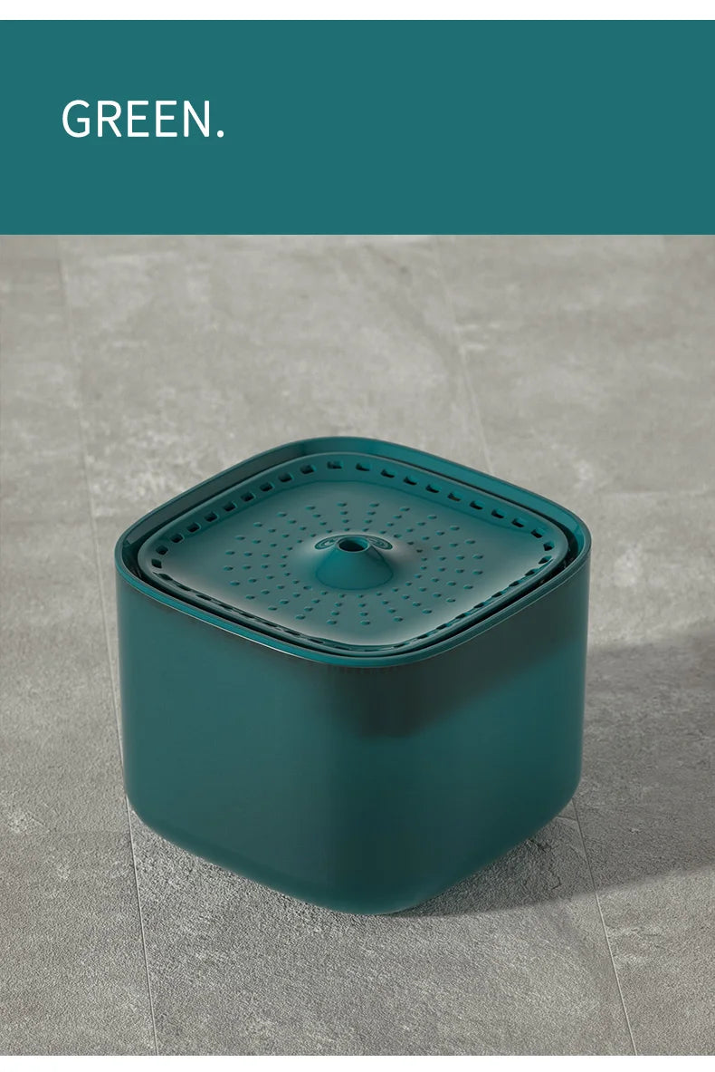 Quiet USB-powered cat dog water fountain