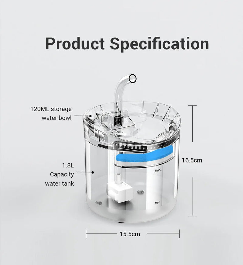 2L Automatic Pet Water Fountain: Hydration Innovation