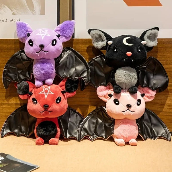 Halloween Plushy Four-Color Demon Bat for Kids, Holiday Gift