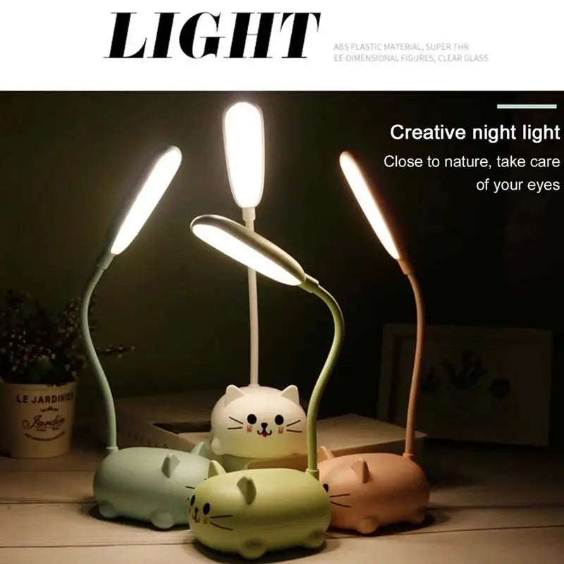 Mini Cat Table Lamp, Portable LED Night Light