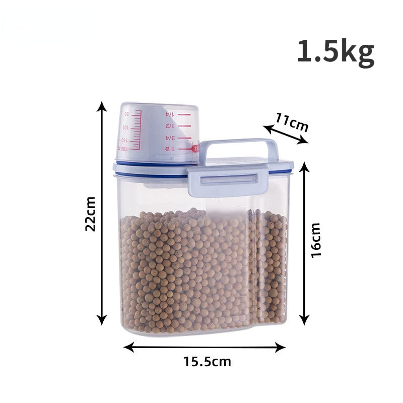 Dog Cat Food Plastic Storage Tank