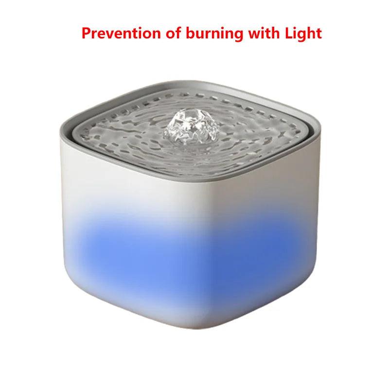 Quiet USB-powered cat dog water fountain