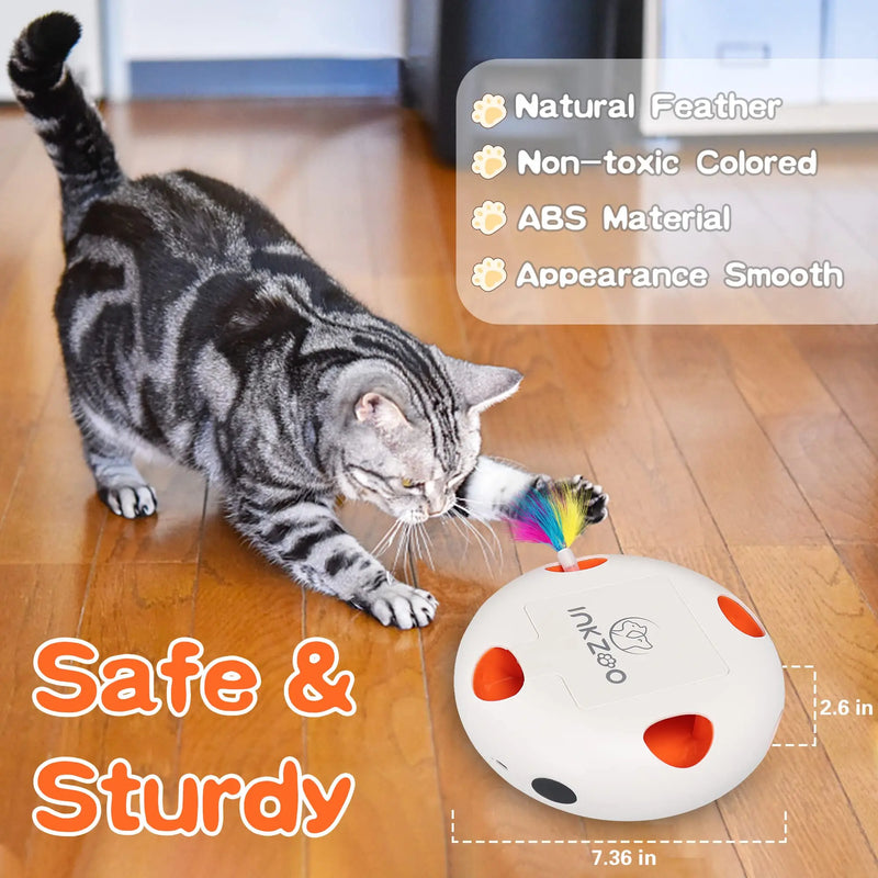 Smart Interactive Whack-A-Mole Cat Toy with Automatic 7 Holes