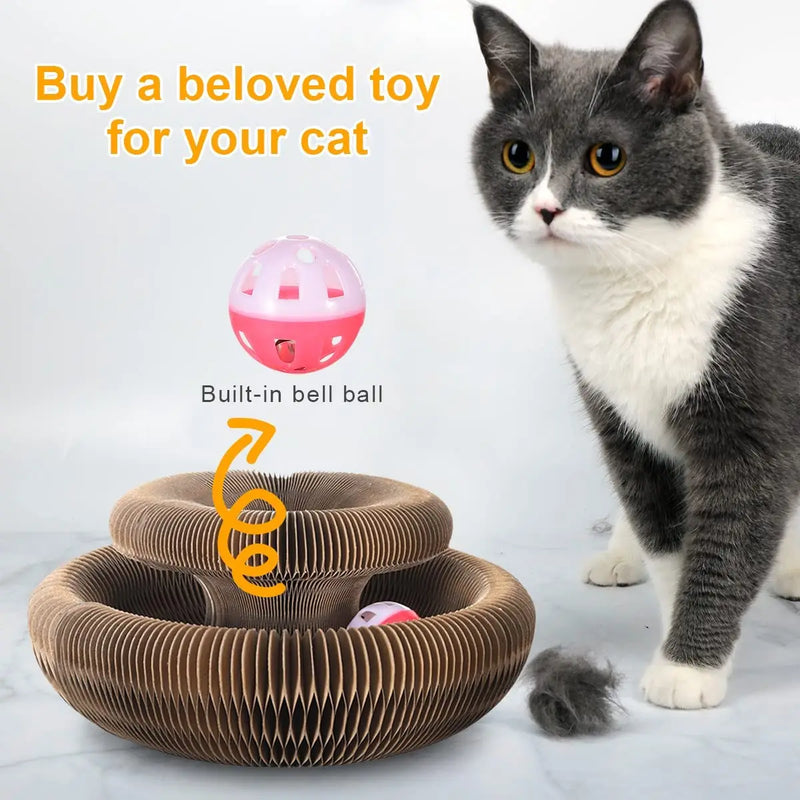 Cat Accordion Cat Toy Cat Toy Ball Scratch Pad Magic Organ Cat Scratching Board Cat Scratcher