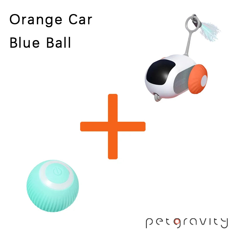 Remote Control Smart Electric Cat Toy,Interactive Cat Toys for Indoor Cats,Gravity Automatic Mobile Car Toy