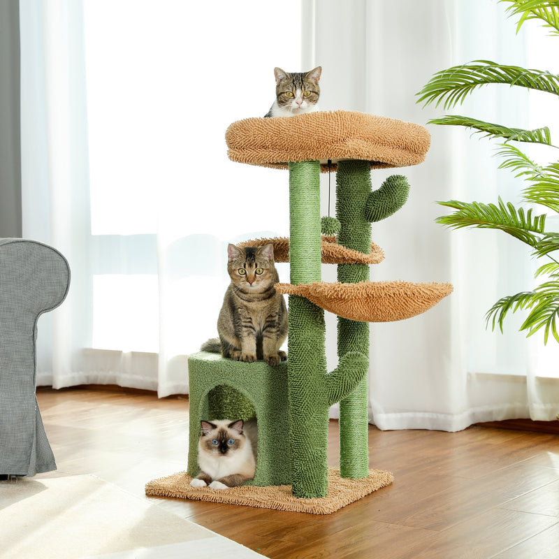 MODERN CACTUS CAT TREE HOUSE