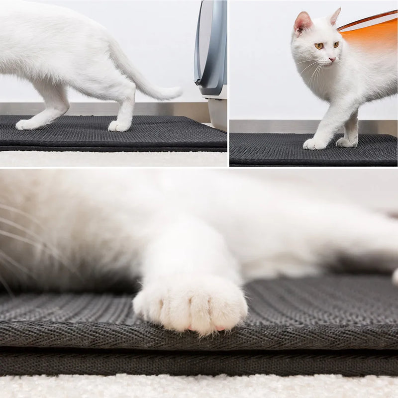 Pet Cat Litter Mat Double-Layer