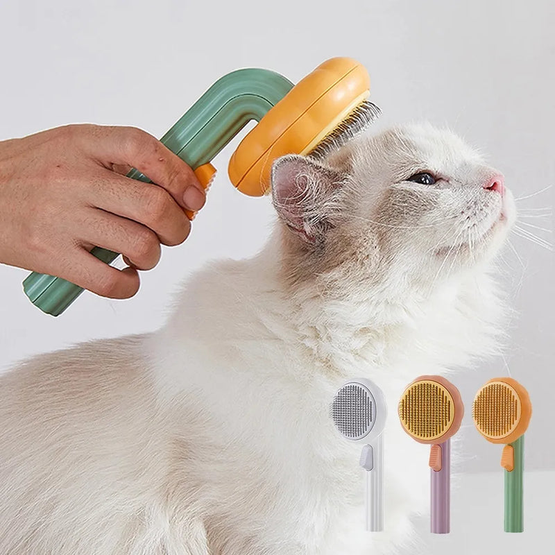 Dog Cat Brush Self Cleaning