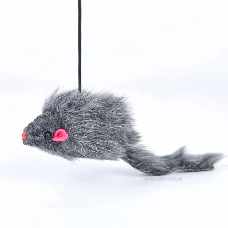 Self Play Hanging Door Cat Mouse Toys for Bored Indoor Adult Cats Kitten,Interactive Cat Mice Toys for Hunting Exercising Eliminating Boredom, for All Breeds
