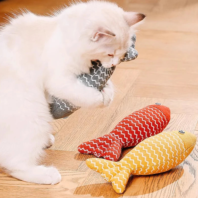 Catnip Crinkle Sound, Soft and Durable, Interactive Kitten Kicker for Indoor Kitty Exercise