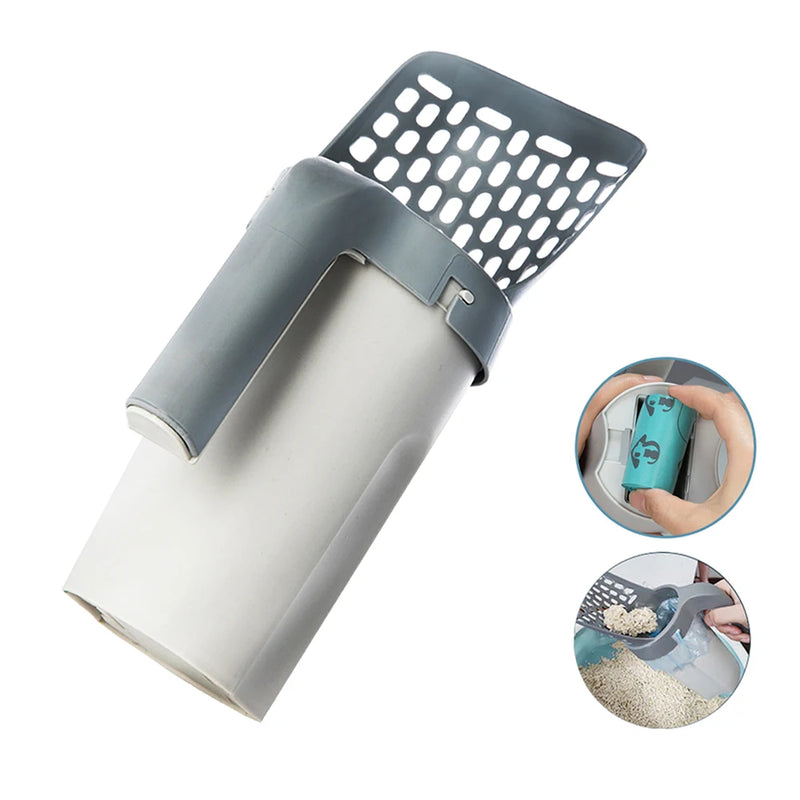 Self-Cleaning Cat Litter Scoop: Filter and Waste Removal Accessory