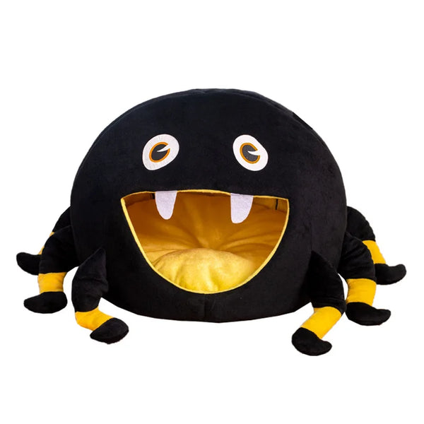 Cats Cute Spider Cat Cave Warm and Soft Creative with Anti-Slip Bottom and with Removable Cushion Cat Tent