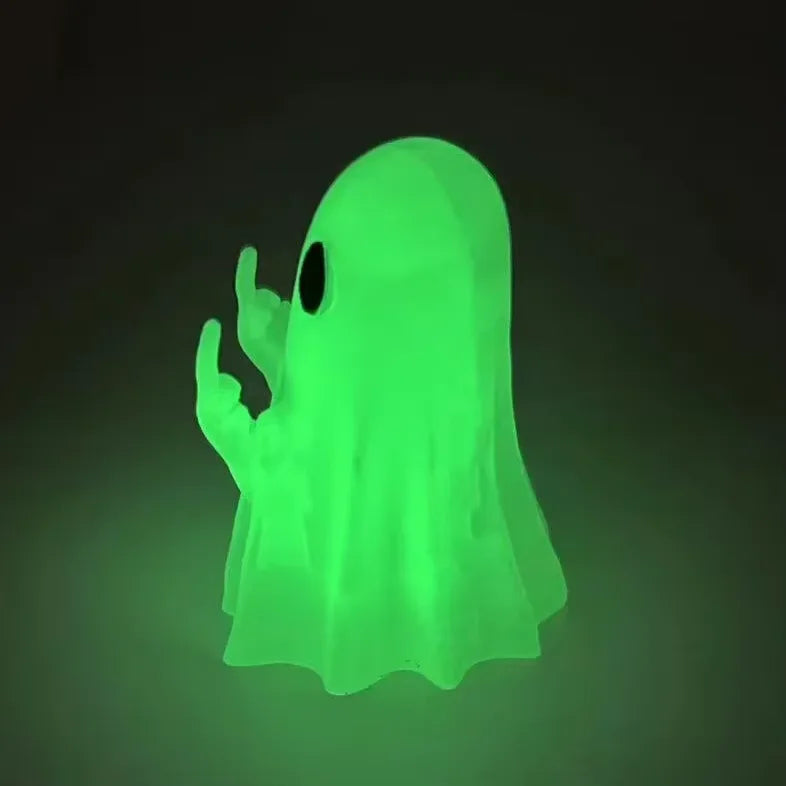 Funny Halloween Ghost Figurine – Spooky Resin Statue for Home & Party Décor