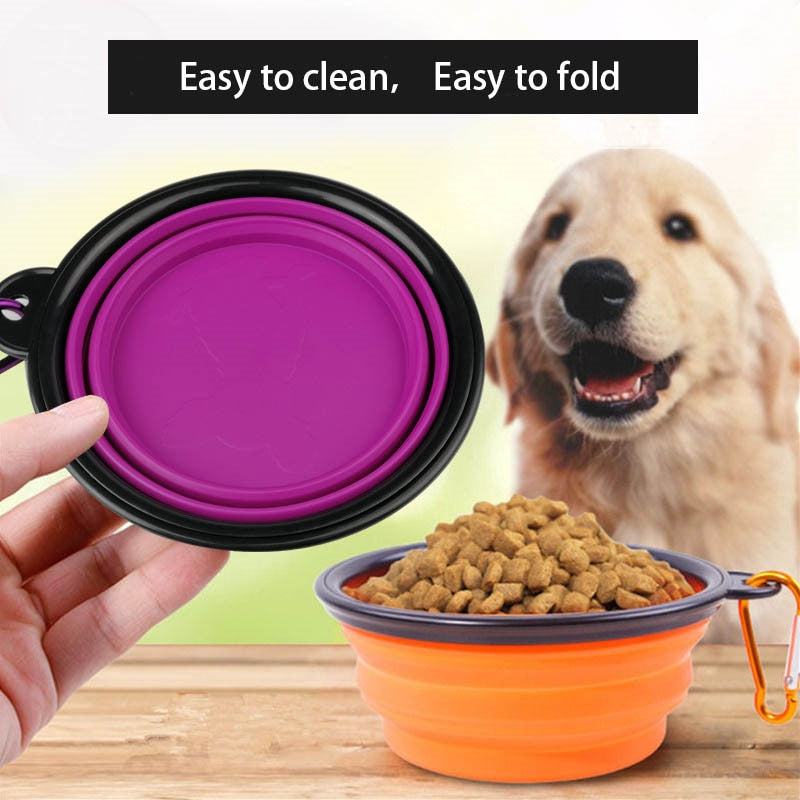 Large Collapsible Pet Folding Bowl