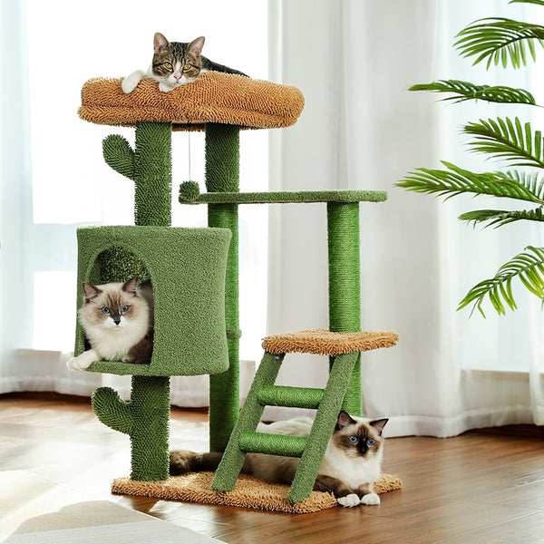 MODERN CACTUS CAT TREE HOUSE